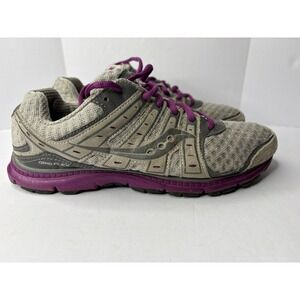 Saucony Grid Flex Womens Running Shoes Grey Purple Silver 15082-5 Size 8.5